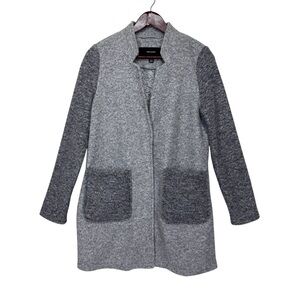 Vero Moda Static Gray 3 Button Coat Jacket With Open Pockets Size Small